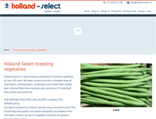 Tablet Screenshot of holland-select.com